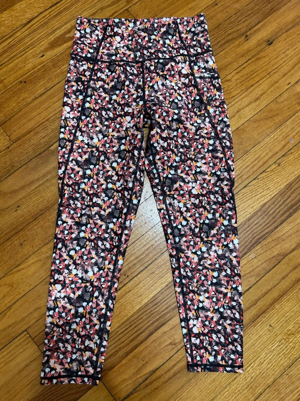 Kinesis women’s medium rise crop length yoga leggings pants size Small
